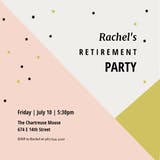 Tri Tone - Retirement & Farewell Party Invitation